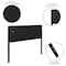 Flash Furniture Melbourne Metal Upholstered Queen Size Headboard in Black Fabric HG-HB1717-Q-BK-GG - alternate 7